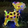 With Light Cartoon Animal Balloon With Wheels Square Shape 3D Balloon Small Size Standing Design Luminous Balloon Party Supplies