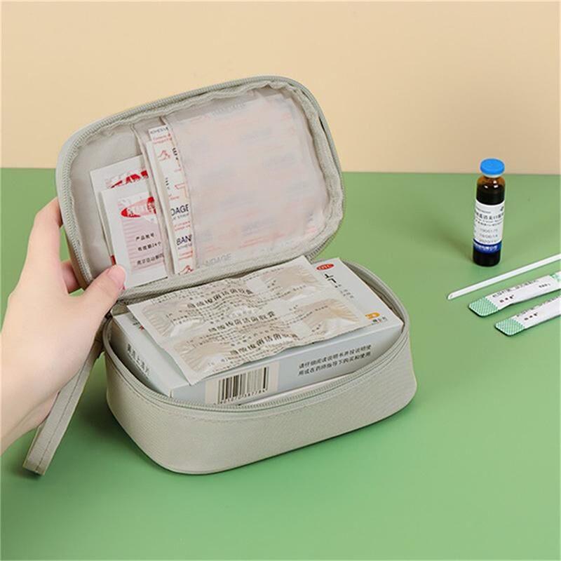 1/2Pcs Large-Capacity  Medicine Box Layered Family First Aid Kit Medicine Boxes Medicine Cabinet Portable Fabric Storage Bag