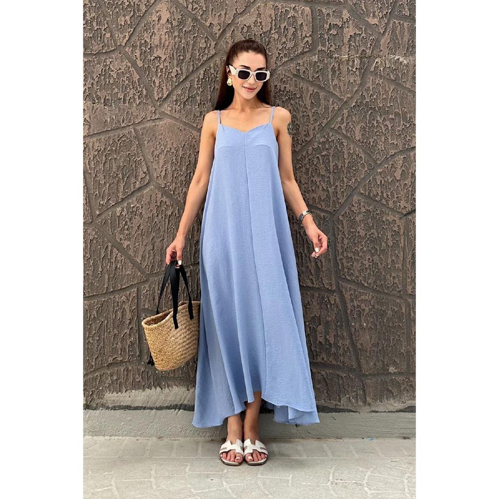 Zebra Patterned Strappy Deep Slit Wrapped Summer Dress