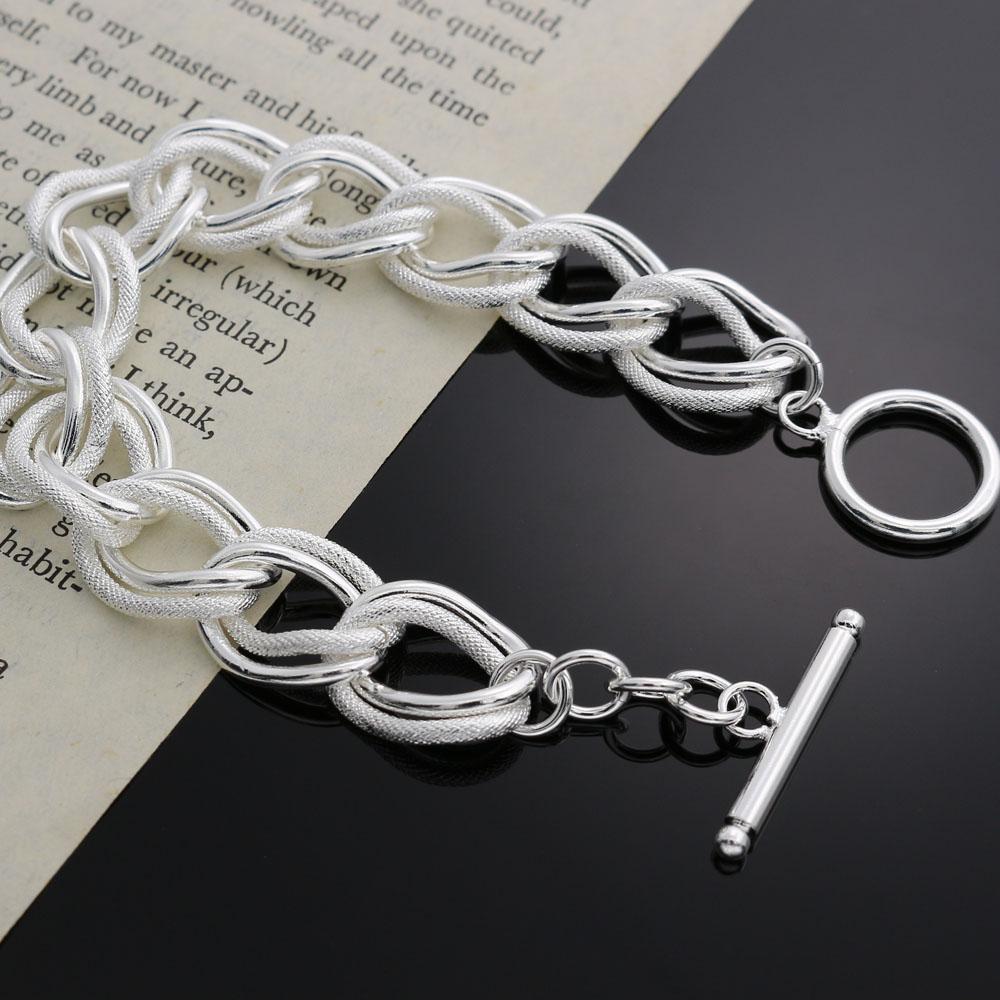 Original 925 Sterling Silver Sanding Chain For Women Hot Top Quality Charms Bracelets Bangles Jewelry Jewellery Argent 925