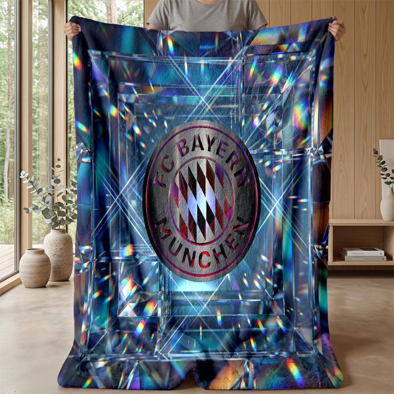 Couverture Thème Bayern Munich Couverture Douce en Flanelle Couverture Pelucheuse Couverture Confortable pour Canapé Lit pour Décoration Intérieure