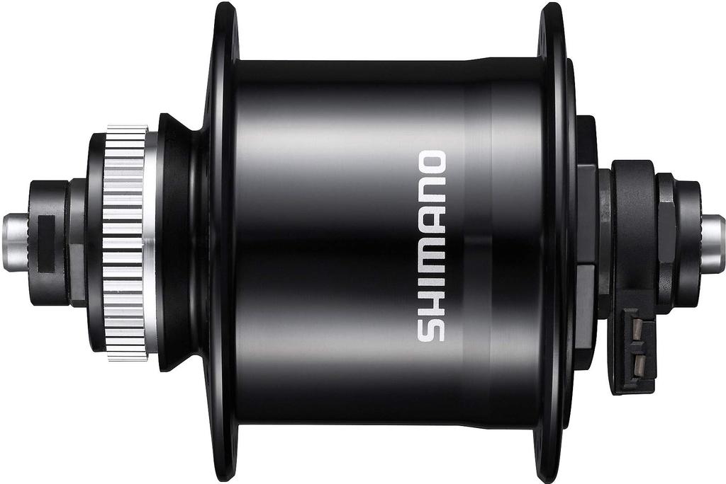 SHIMANO Butuc Dynamo 32H QR E2 Compatibil cu rotor de blocare centrală 100 mm Negru EDHUR7003DBAGL DH-UR700-L 6V-3.0W VECHI