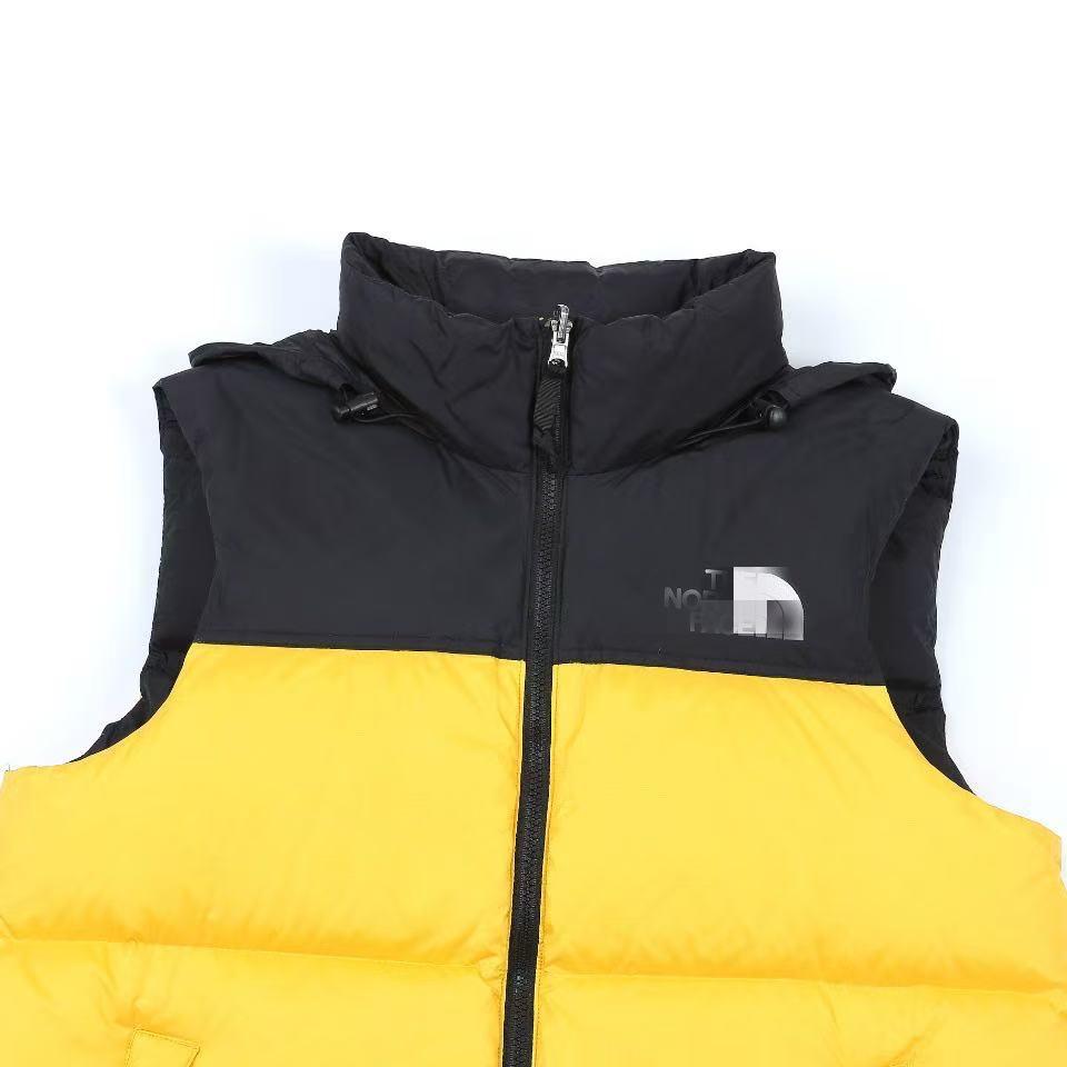 North Face 1996 Down Vest: Unisex Embroidered Jacket, Couple's Thickened and Warm Gilet for Cold Protection