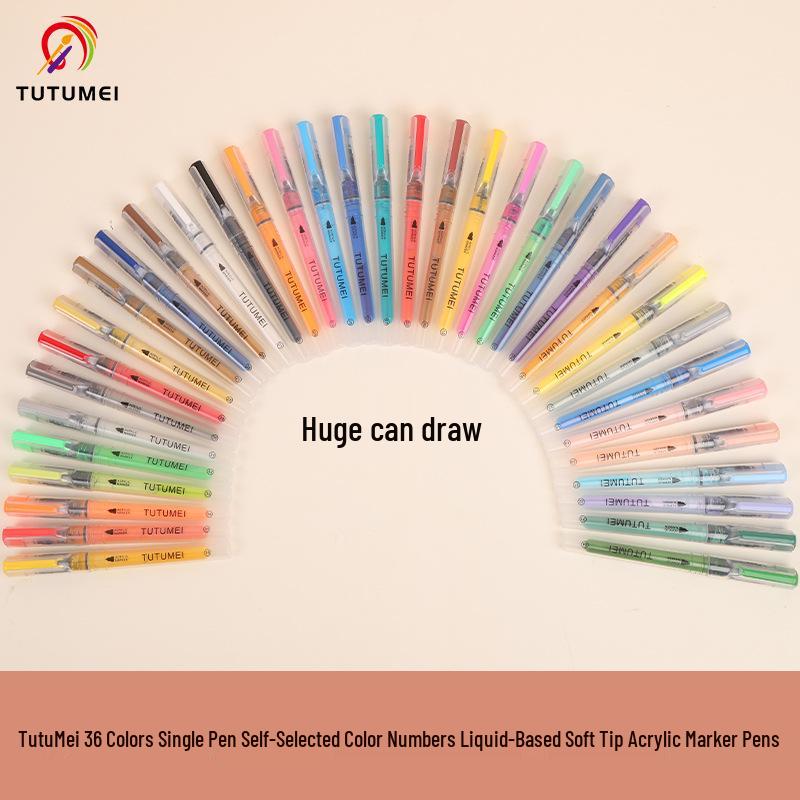 Large Capacity Liquid Ink Acrylic Marker - 36 Opaque Colors for Art and DIY