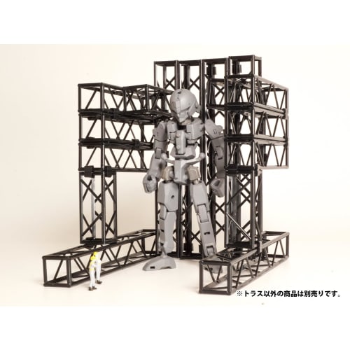 PM Office A Plastic Accessory 01 Truss (Square) Black Ver. Plastic Model MS085 (Scenery)