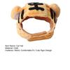 Cat Tiger Hat Cute Plush Tiger Hat with Ears Warm Adjustable Pet Hat with Ear Holes for Kittens Small Dogs Party Cosplay Photo Prop