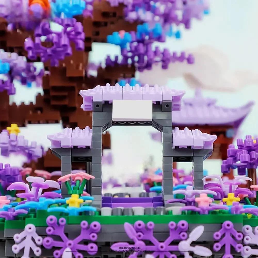 TOYLINX 4574 delar Kinesisk mytologi Guanghanpalat Modell Byggklossar Set DIY Leksaker för Barn Födelsedag Helg Specialgåvor