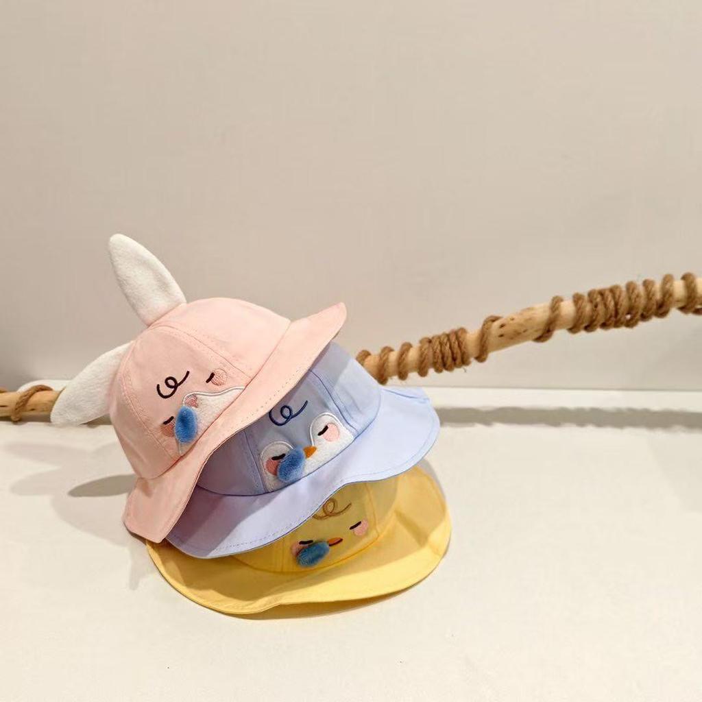 Breathable Baby Sunshade Bucket Hat - Cute Spring & Autumn Sun Protection for Boys & Girls