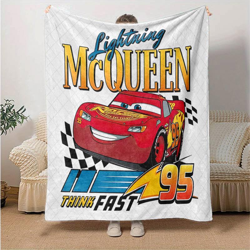 1pc Cars Movie Poster Collage Flannel Blanket Soft Warm Throw Blanket for Bedroom Living Room Bed Travel Camping Picnic Gift. M730057