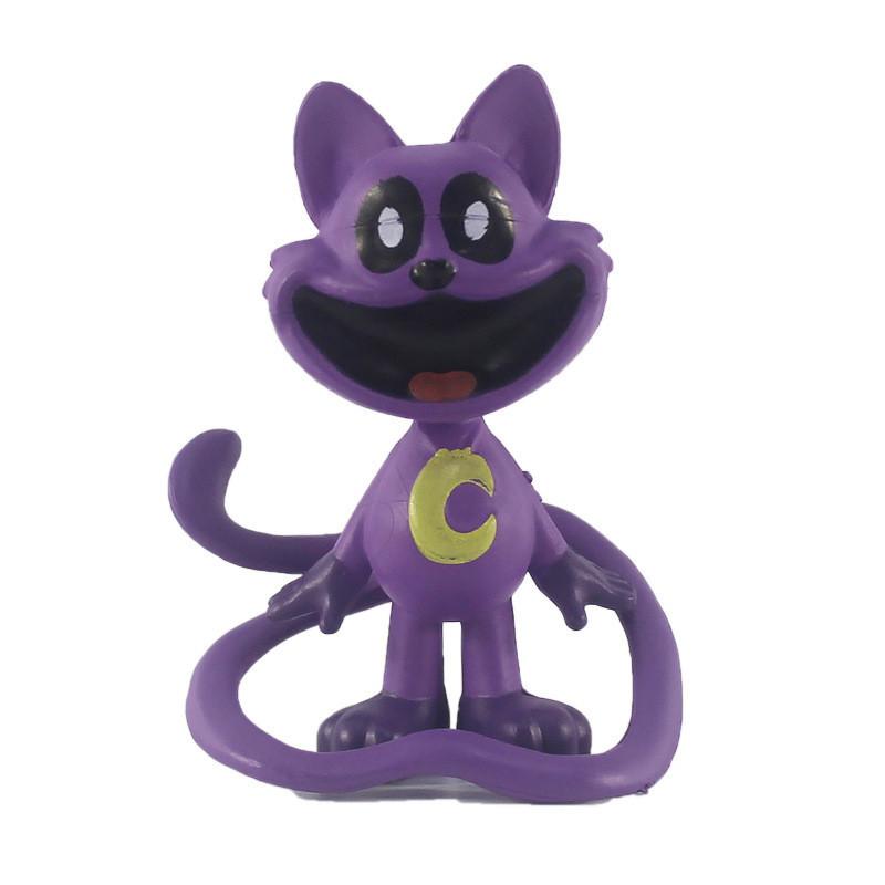 Cute Smiling Animal Figures Set Of 8 Pieces 5.5-7cm Pvc Material Bag Packed 170g