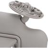 Gray Passenger Right Side Sun Visor Replacement Compatible with ta 2014 to 2019, Passenger Side Sun Visor with Makeup Mirror, Excellent Sun