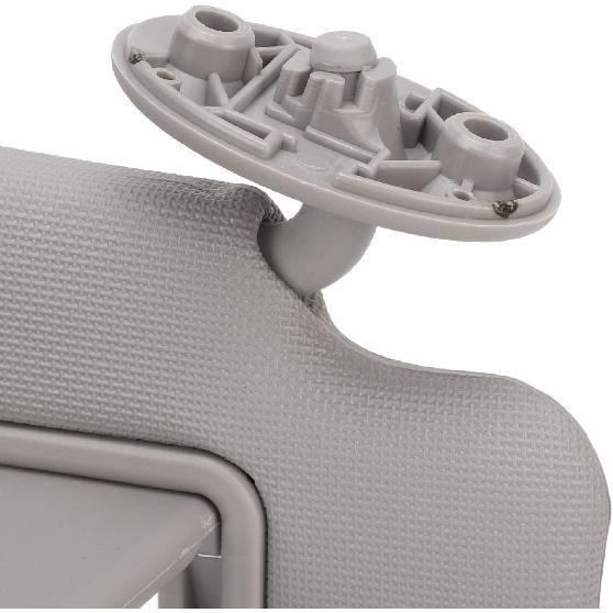 Gray Passenger Right Side Sun Visor Replacement Compatible with ta 2014 to 2019, Passenger Side Sun Visor with Makeup Mirror, Excellent Sun