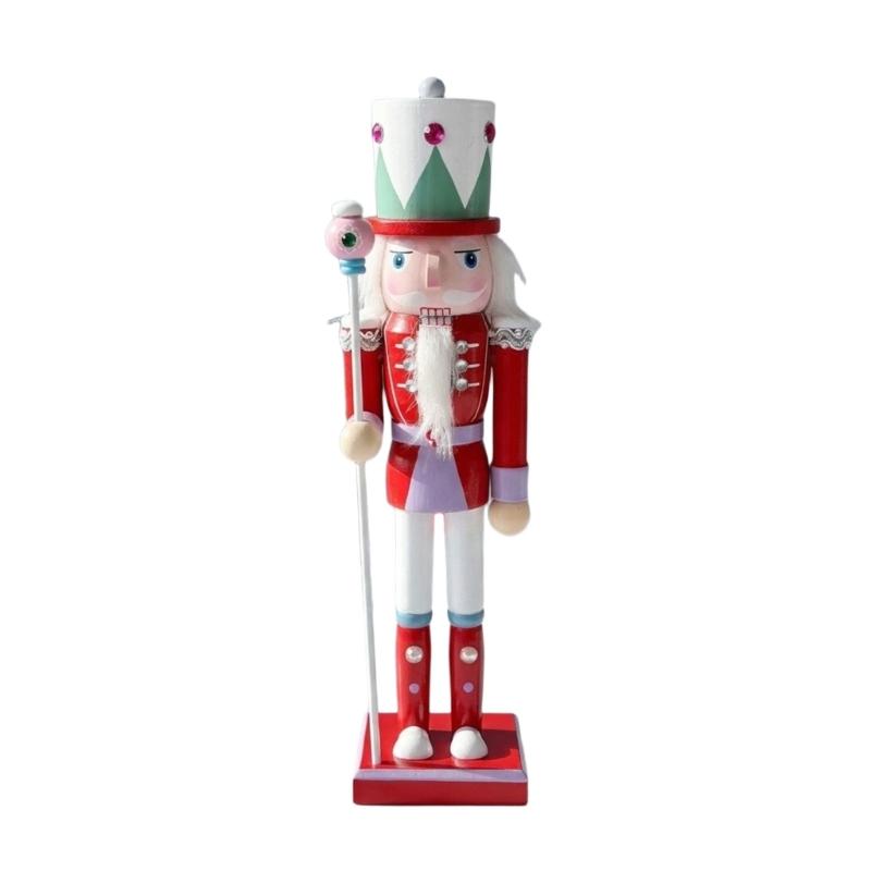 Christmas Nutcrackers Figures,Handmade Wooden Soldier Christmas Decorations Traditional Nutcrackers Decorations Gift