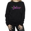 DC Comics Womens/Ladies The Joker Crackle Logo Sweatshirt