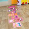 PVC Cartoon Number Grids Self-adhesive Flooring Decals Creative Wall Art  Kid's Room