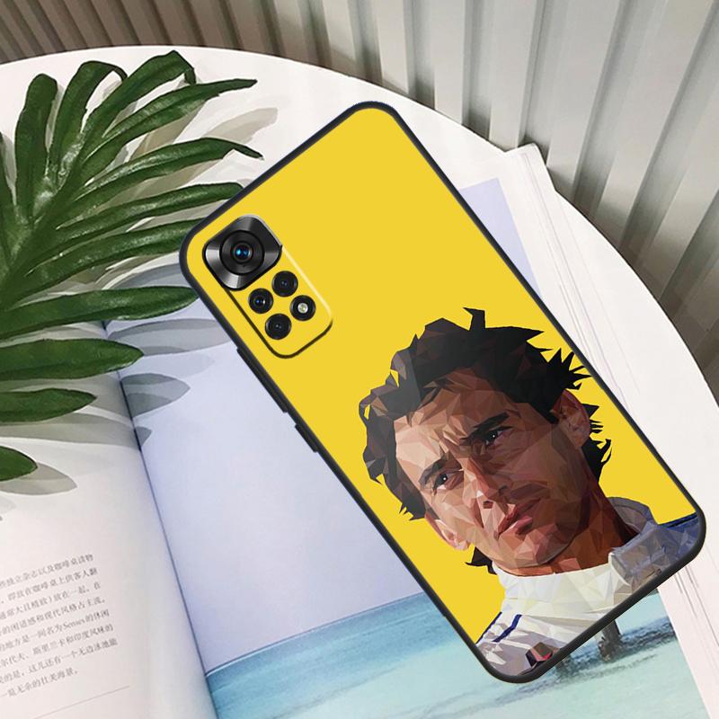 Racing Ayrton Senna Cover For Xiaomi Redmi Note 11 12 10 9 8 Pro Note 11S 10S 9S Redmi 10C 10A 9C 12C Back Case