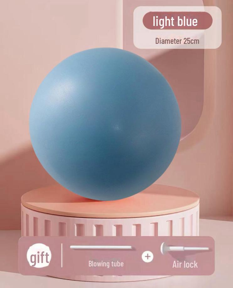 25 cm matný PVC míček na pilates/jógu s ochranou proti výbuchu – mini trubice na pšenici pro gymnastiku, rovnováhu a fitness