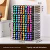 Large Acrylic Marker Storage Rack - Transparent, Oblique Design for Desktop Organization