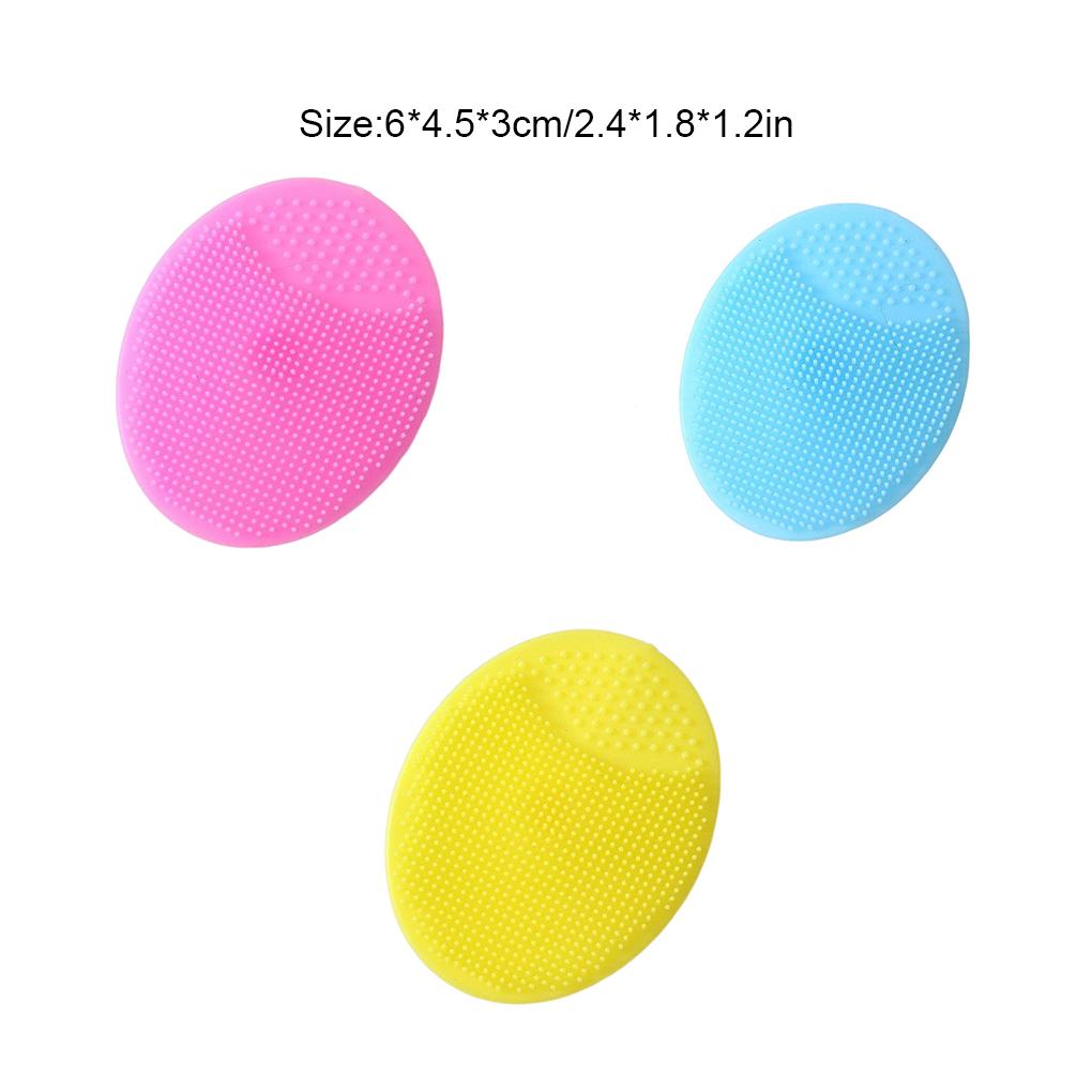 Children Showering Scalp Cleaning Brush Silicone Facial Hair Scrubber Massage Scrubbing Tool Exfoliating Accessory