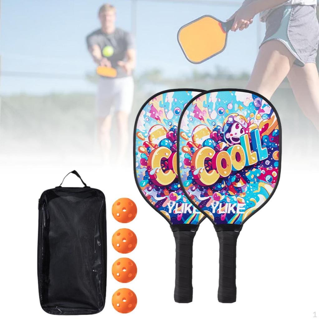 Pickleball Paddles Equipment Racquets for Sports Practice Players Glasses Girl