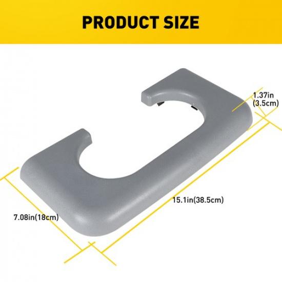 Portabicchieri Console Centrale Grigio per Pad 1999~2010 Ford F250 F350 F450 Super Duty