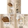 Kitchen Wall Mount Pot Lid Rack With Multilayer Storage For Home Cooking