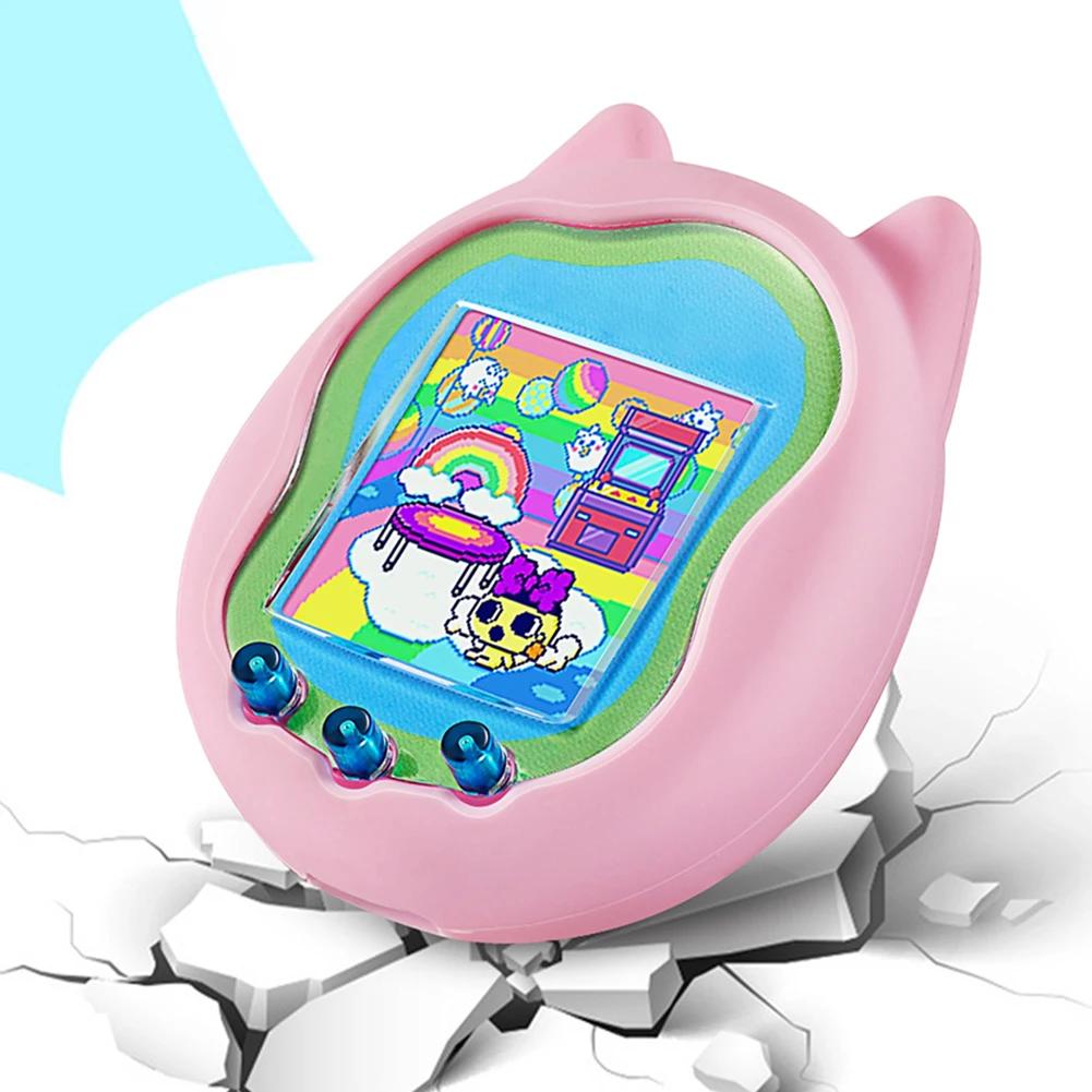 Silicone Cover Case Screen Protector for Virtual Interactive Pet Game Machine Protective Sleeve Shell for Tamagotchi Uni