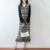 Women Sweater Dress 100% Wool MODERN NEW SAGA V-neck Knit Long Pullover Winter Jumpers Wool Long Dress Female
