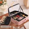 LED Mirror Makeup Bag: Spacious Handbag for Skincare & Cosmetics Storage