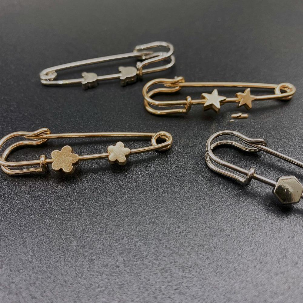 10 Stück Brosche Schlicht Modisch Herren Damen Mantel Verstellbarer Kragen Blendschutz Vielseitige Kleidung Bankett Accessoires