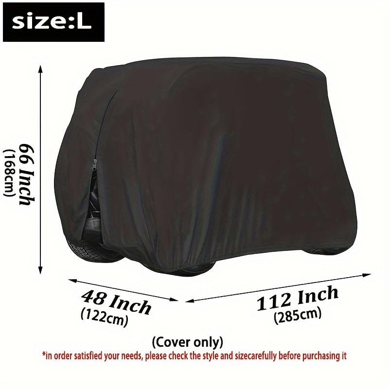 Multi-Brand Compatible Golf Cart Cover, For EZGO, Club Car, Yamaha 2-4 Seat Models, Durable & Easy to Install