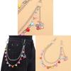Metal Floral Hair Clips And Butterfly Waist Chain For Unisex Youth Fashion Accessories