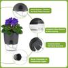 5Pcs/2pcs Self Watering Plastic Flower Pot Double Layer Hydroponics Plants Bonsai Pot Vases Succulent Potted Home Office Decor