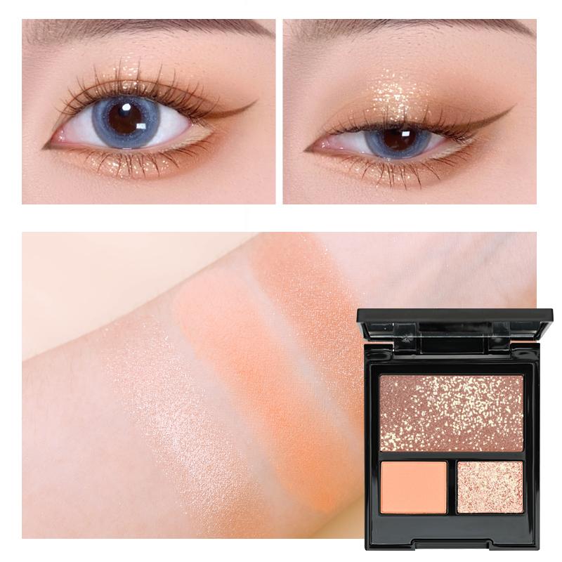 Punk Smokey Matte Glitter Eyeshadow Palette with 9 Cool Toned Colors