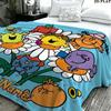 1PC Mr. Men Little Miss Custom Name Patterned Flannel Blanket Suitable For All Seasons for Home Decor Warmth and Comfort Gifts Holiday Present