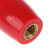 M8 M10 Cabo Oval Formato de Ovo Manga de Rosca Macho Núcleo de Latão Handle Fenólico de Baquelite Para Máquinas-Ferramentas Preto/Vermelho