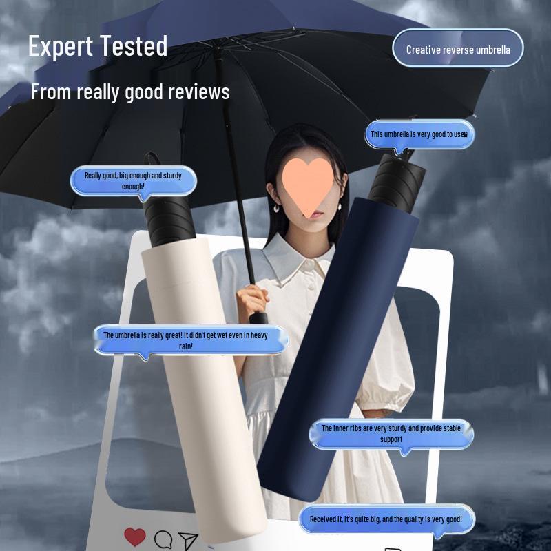 Reinforced Oversized Dual-use Umbrella: Sun & Rain Protection, Anti-riot, 12 Ribs, Thickened, Foldable