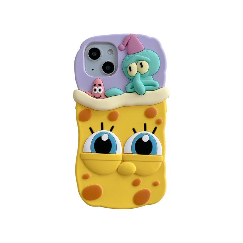 SpongeBob & Squidward PVC Anti-fall Protective iPhone Case