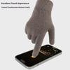 3Pcs/Set Men Hat Scarf Gloves Set Solid Color Twist Texture Brimless Hat Neckerchief Knitting Gloves Set Winter Accessories