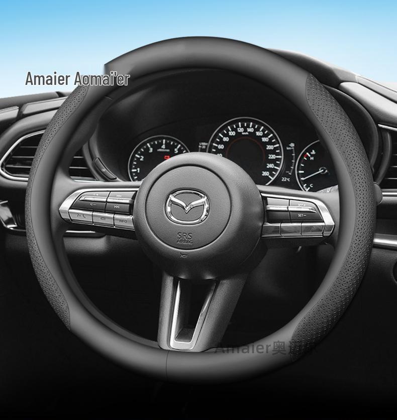 Echtes Leder Lenkradbezug für Mazda 3, Atenza 6, CX4, CX5, CX30