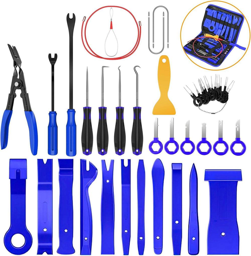 Car Audio Panel Removal Tool Set - 19/40/238/5 PCS for Dashboard and Interior Modification