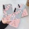 For Huawei Nova 5T Case Soft Slim Luxury A-Z Letters Back Cover Fundas Clear Bumper For Huawei Nova5T 5 T Transparent Shell Capa