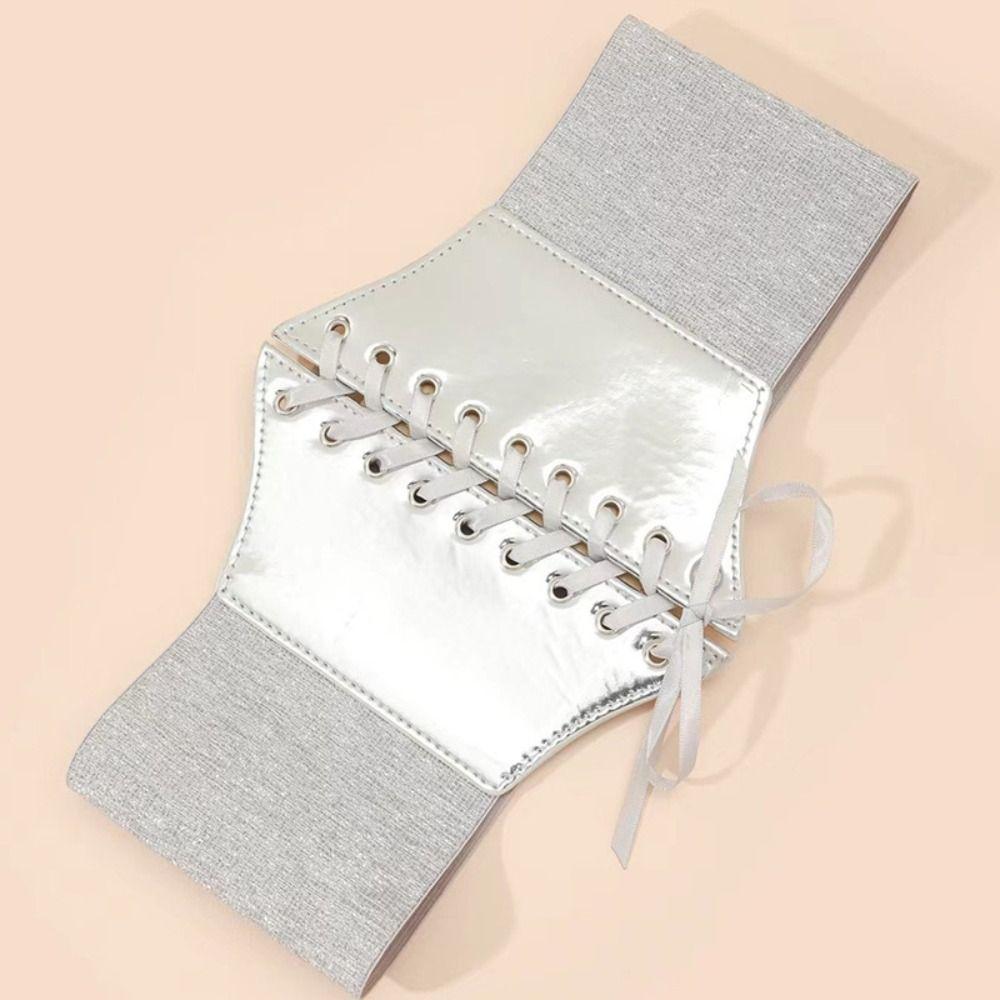 Dress Girdle Female Waistband High Waist Wide Waist Belt Luxury Gold Cummerbunds  Corset