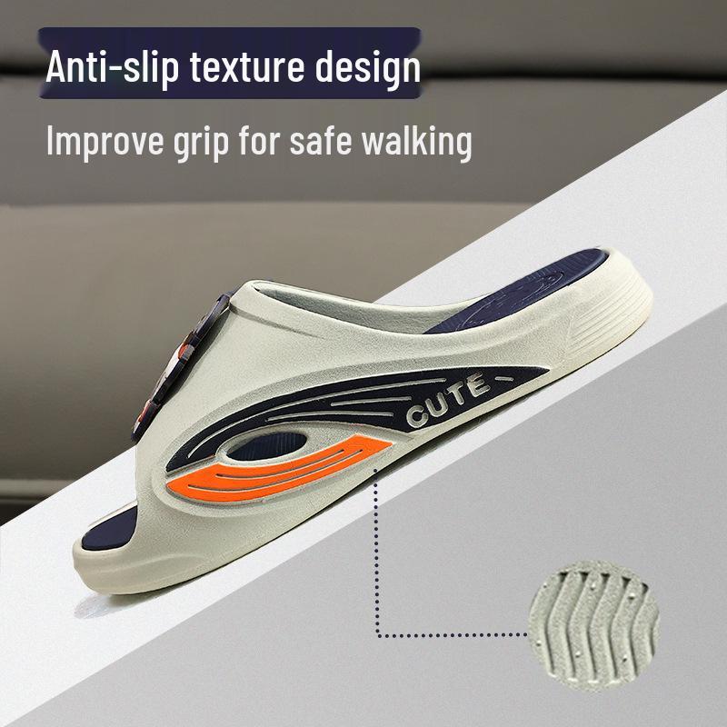 New Style Cartoon Children's Sandals: Soft, Non-Slip Soles, Perfect for Home, Bath, and Outdoor Use with a Unique 'Walking On Poop' Feel.