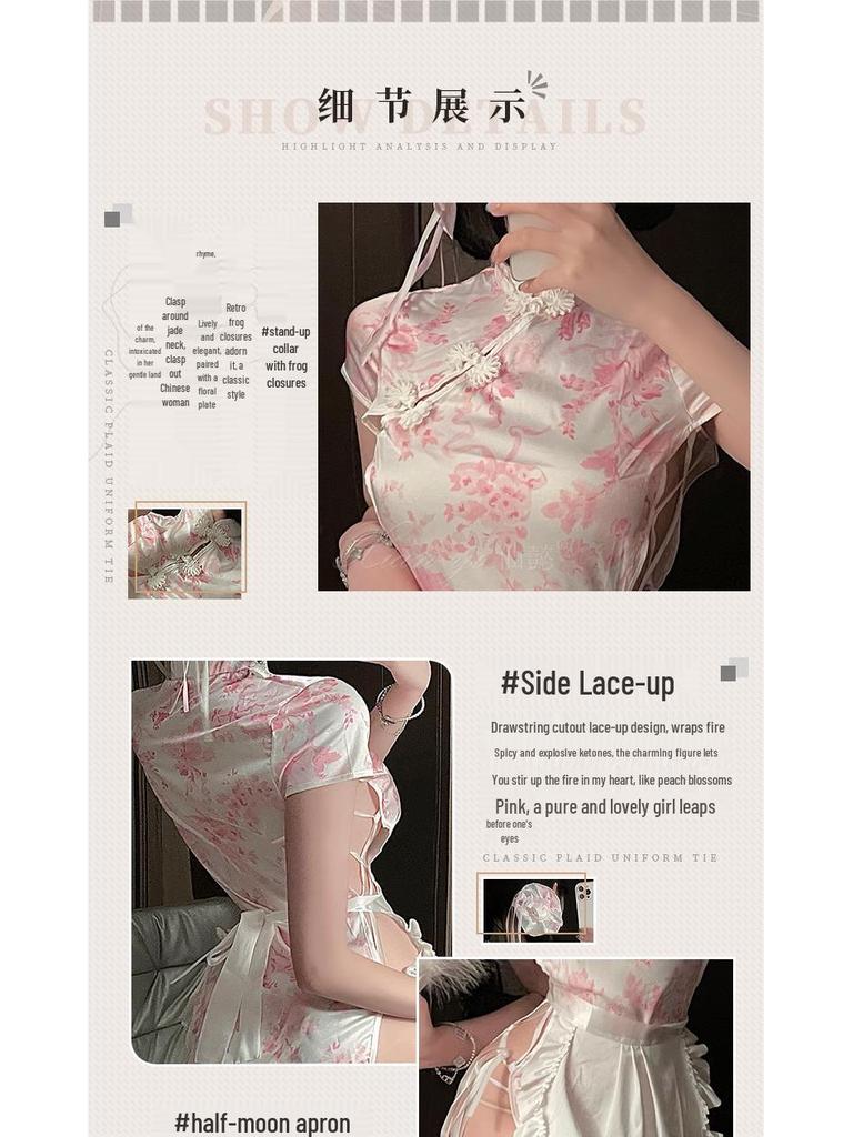 Xianyi Lingerie: Sexy Forbidding Style Cheongsam - Pure Desire Slit Bodycon 635.