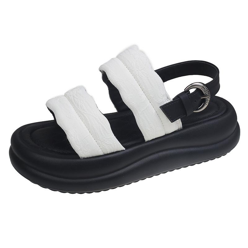 

Свадебные босоножки в римском стиле на покатом каблуке 35