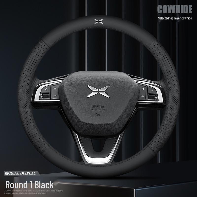 Оригинальная кожаная оплетка руля для Xiaopeng P7/G3/G3i/G9/G6/P5/P7i 38cm