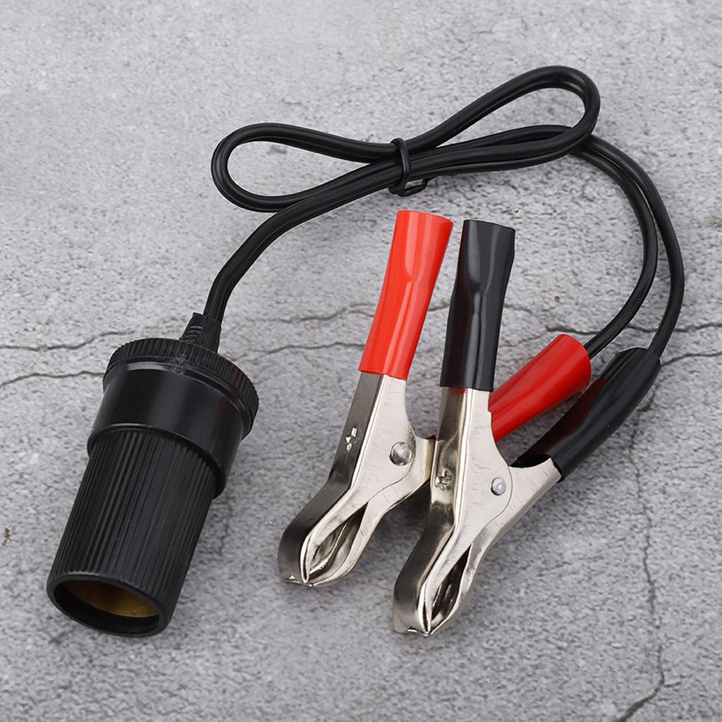 12V Car Battery Clip On Adapter Cigarette Socket Lighter Travel Charger