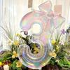 0-9 Number Balloon Decorative Birthday Party Balloon Bowknot Balloon Photo Props  Anniversary