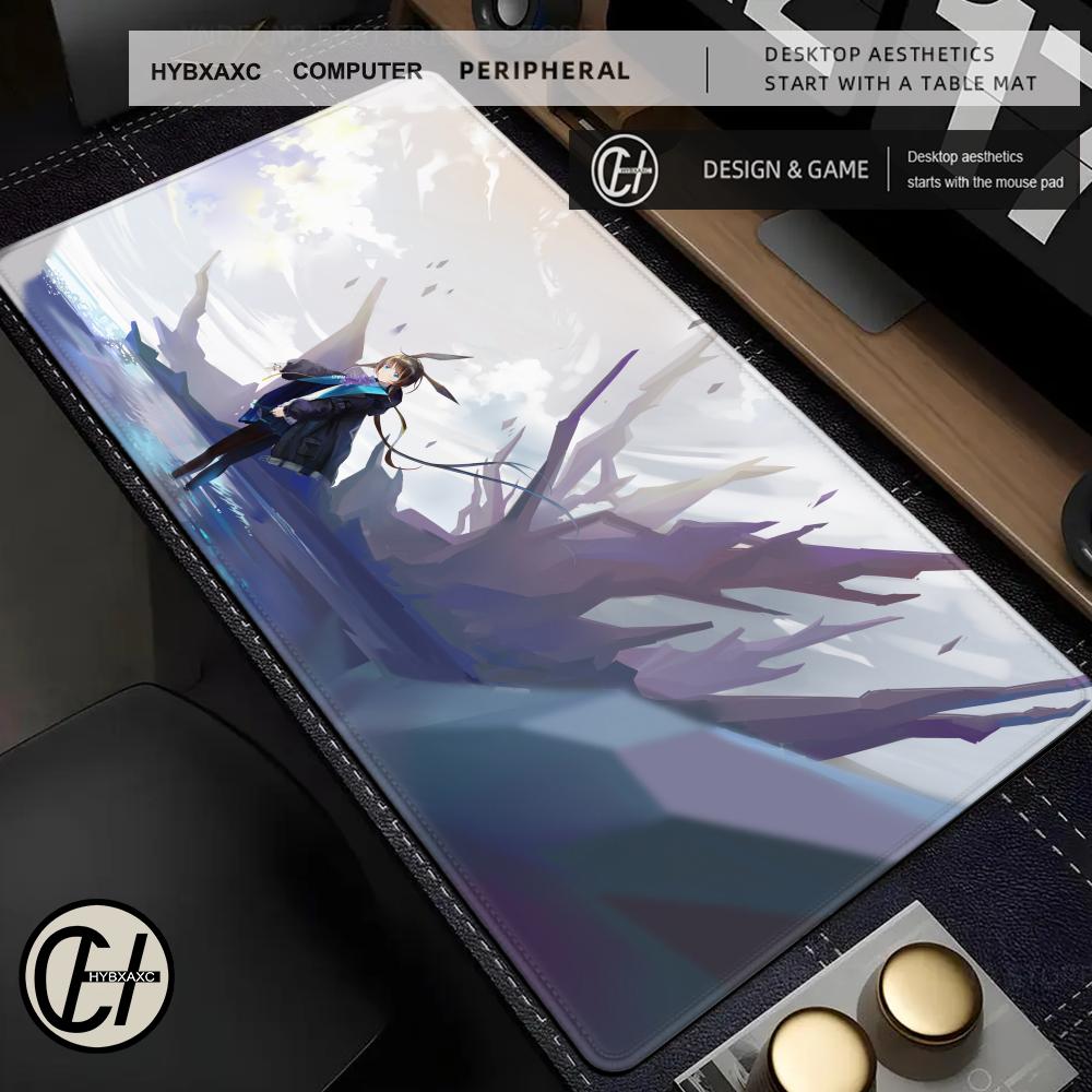 Anime Mouse Pad Gamer Computer Accessories Rubber Desk Mat Arknights XXL Playmat Gaming Office Deskmat Mousepad Large Pc Carpet